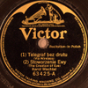 „Telegraf bez drutu” „Stworzenie Ewy” - Victor kat. 63425-A mx B-10620