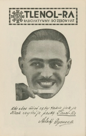 Adolf Dymsza - reklama Tlenol-Ra