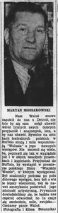 Waluś Mossakowski (Dziennik dla wszystkich - Buffalo 1939 r.)
