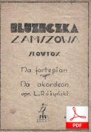 nuty: Bluzeczka zamszowa - slowfox
muz. Jan Markowski
sł. Krzysztof Lipczyński