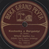 Kochanka z Burgundyi - Beka-Grand-Płyta kat. No. 16141. mx 16414