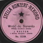 Wróć do Sorento (De Curtis – Rapacki) Stella-Koncert Record No. 13219. 13219. Wróć do Sorento (De Curtis – Rapacki)
