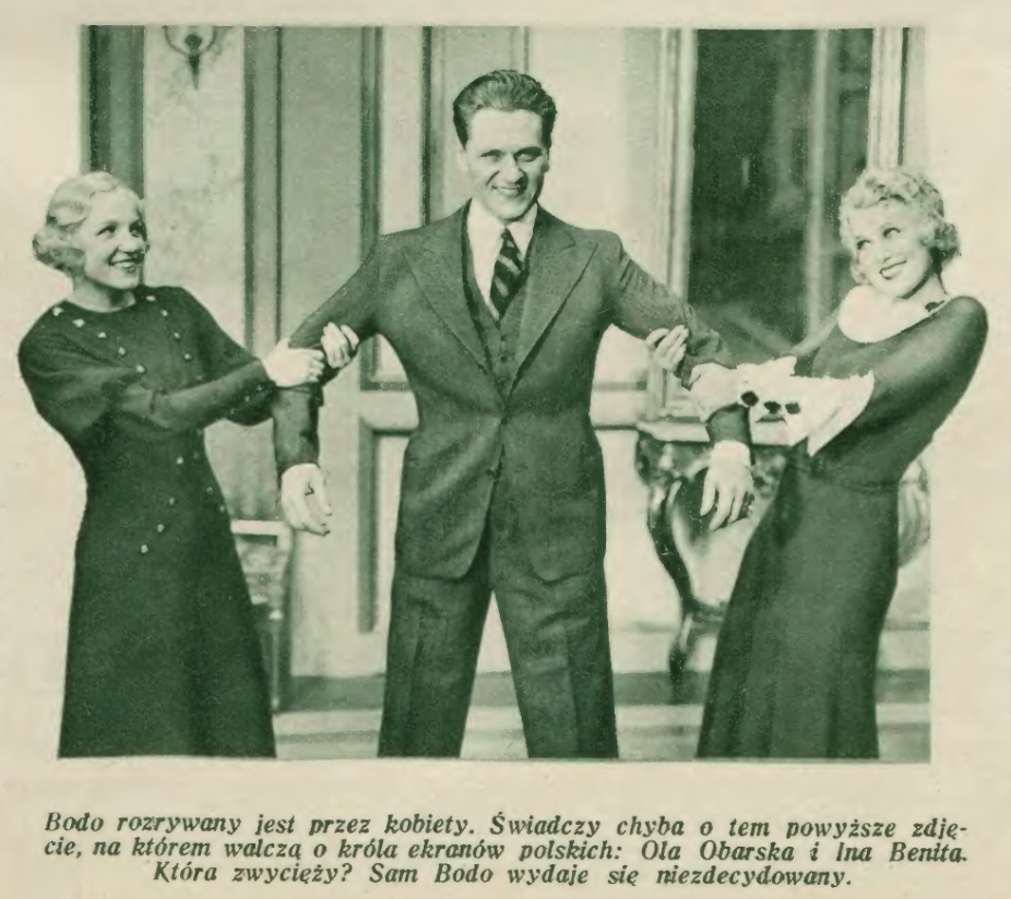 Eugeniusz Bodo, Ola Obarska i Ina Benita