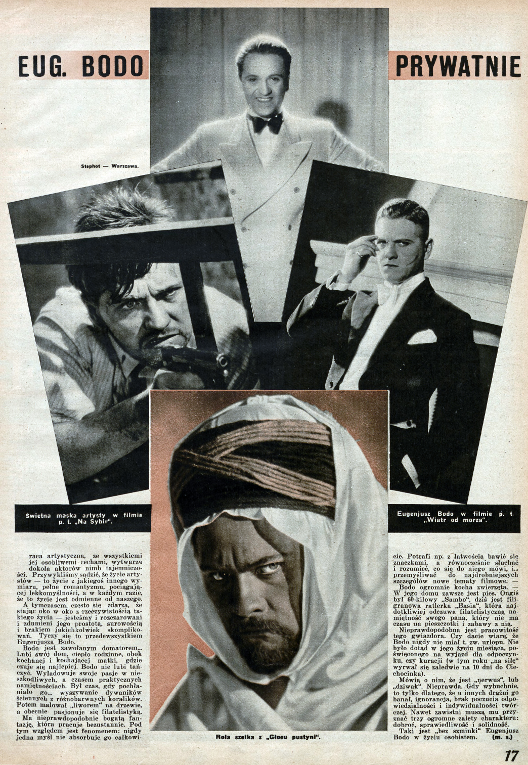 Eugeniusz Bodo (Światowid 1938 r.)