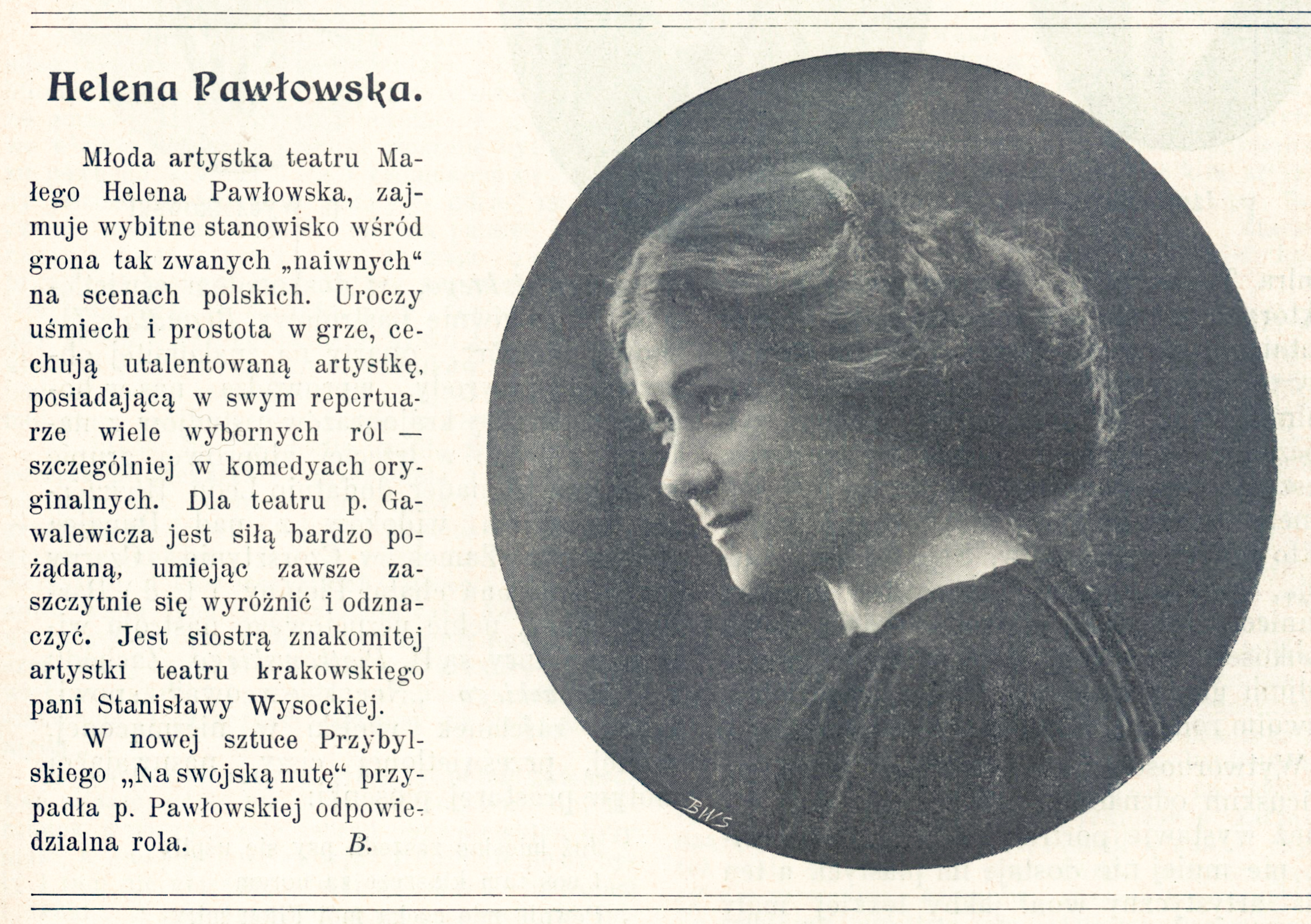 Helena Pawłowska (1908 r.)