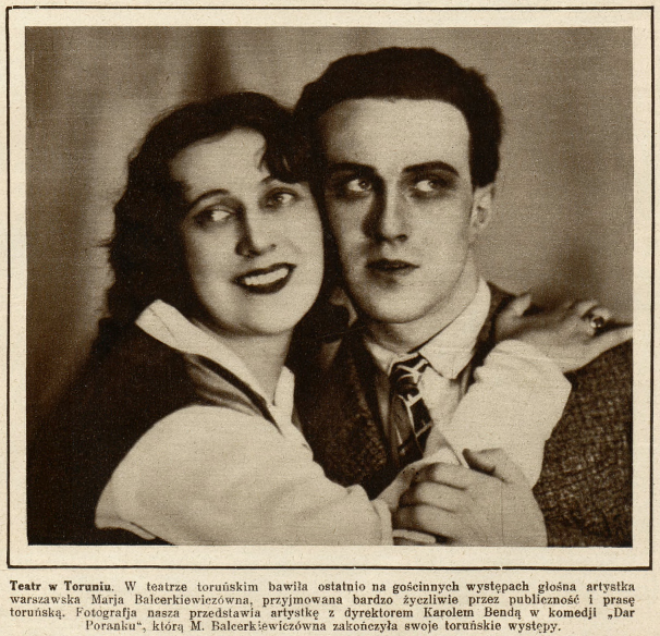 Maria Balcerkiewiczówna i Karol Benda