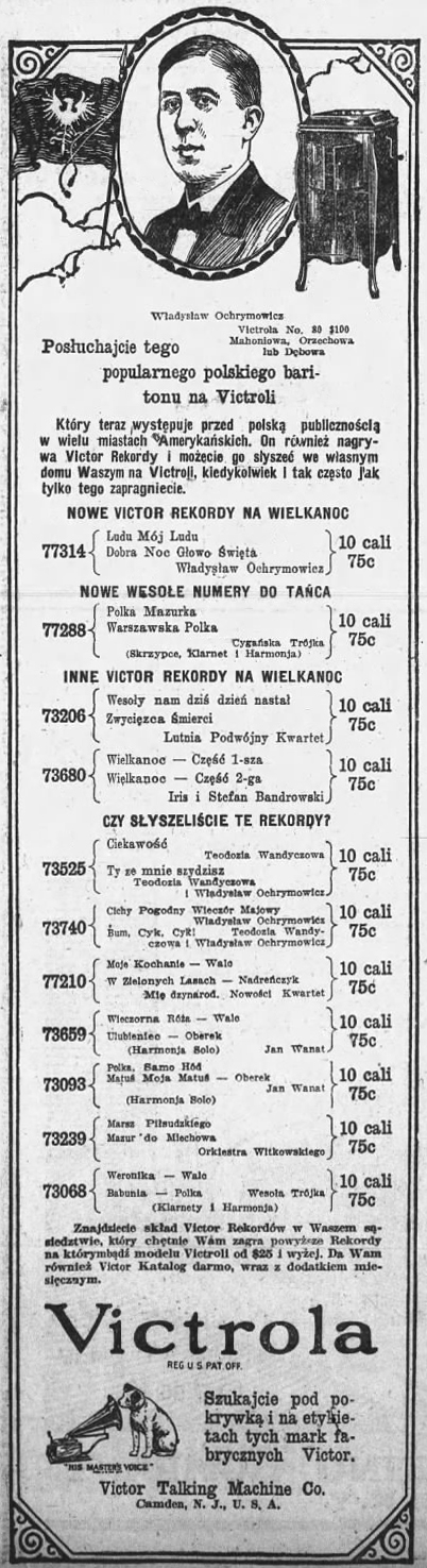 Władysław Ochrymowicz (USA 1923 r.)