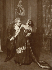 Adam Didur i Liliana Zamorska (Tosca 1927 r.)