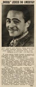 Adolf Dymsza (Światowid nr 30, 1937 r.)