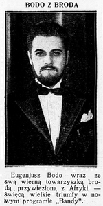 Eugeniusz Bodo z brodą (1932 r.)