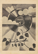 Katalog płyt wytwórni Columbia Records za kwiecień, maj i czerwiec 1935 roku udostępniony przez polin.pl