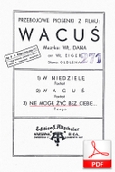 Nie mogę żyć bez ciebie - tango
muz. Władysław Daniłowski
sł. Julian Tuwim