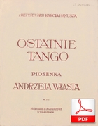 nuty: Ostatnie tango - tango
muz. Emile Deloire
sł. Andrzej Włast
od Tadeusza