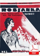 Rosjanka - tango
muz. Igo Kranowski
sł. Walery Jastrzębiec