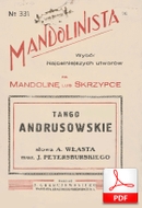 nuty: Tango andrusowskie - tango
muz. Jerzy Petersburski
sł. Andrzej Włast