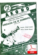 nuty: Ujrzałem cię w Sorrento - tango włoskie
muz. Mieczysław Guzawer
sł. Wacław Stępień
