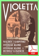 Violetta - tango-serenada
muz.  Othmar Klose, Rudi Lukesch
sł.  Światopełk Karpiński, Jerzy Walden
od Tadzia