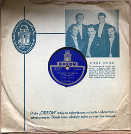 Oryginalna płyta i etykieta Odeon.